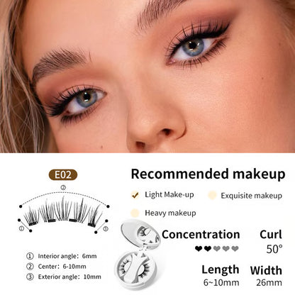 ✨ One-Second Wear | Glue-Free Magnetic Induction Eyelashes