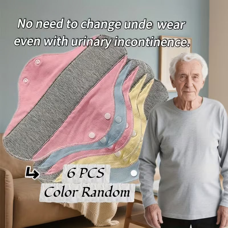 🔥Last Day 49% OFF - 👵6pcs Leak-Proof & Waterproof Washable Incontinence Pads with Graphene Aseptic Technology for Elderly Care