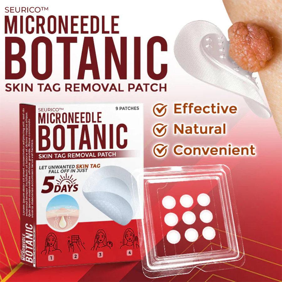 Seurico™ MicroNeedle Botanic Skin Tag Removal Patch
