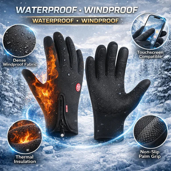 🏆Ultimate Waterproof & Windproof Thermal Non-Slip Gloves