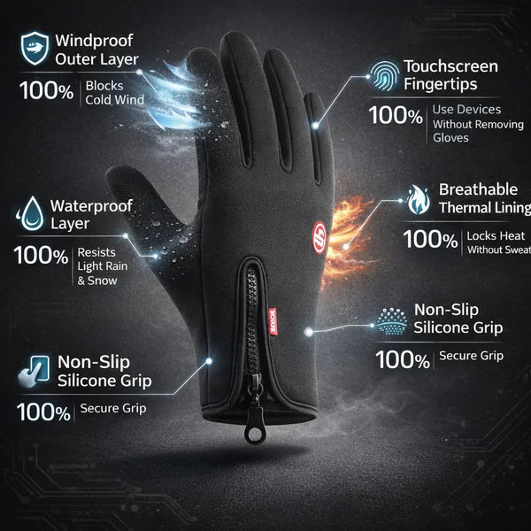 🏆Ultimate Waterproof & Windproof Thermal Non-Slip Gloves