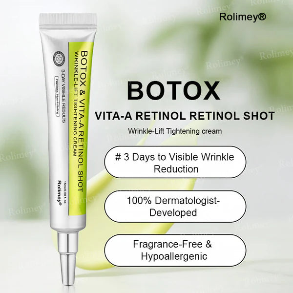 🌟👨‍⚕️Made and shipped from Australia 💫Rolimey® Botox & Vita-A Retinol Shot Wrinkle-Lift Tightening cream - Last Day Promotion 70% OFF