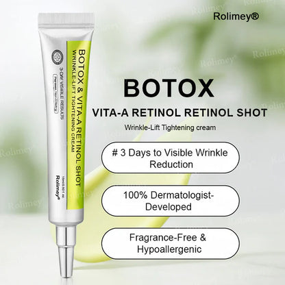 🌟👨‍⚕️Made and shipped from Australia 💫Rolimey® Botox & Vita-A Retinol Shot Wrinkle-Lift Tightening cream - Last Day Promotion 70% OFF