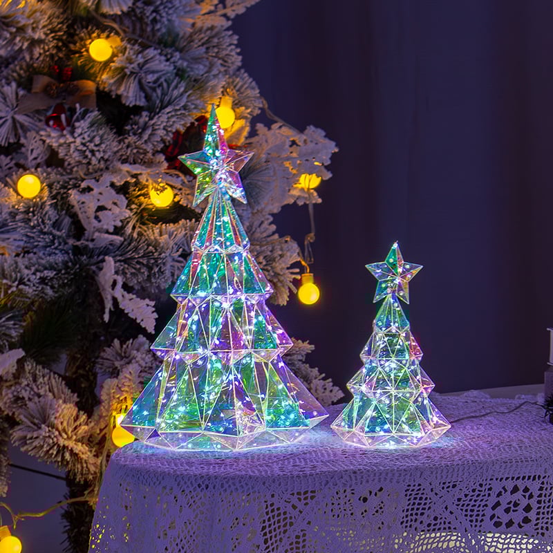 🎄 Christmas Flash Deal 💎 65% OFF ✨ Crystal Prism LED Glowing Christmas Tree