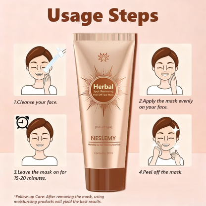 Whitening and Spot-Removing Face Mask Suitable for face and body – 👩‍⚕️ Natural ingredients permanently remove age spots, freckles, sun spots, and liver spots.