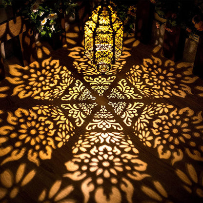 Luxury Baroque Moroccan Style Hollow Projection Lantern