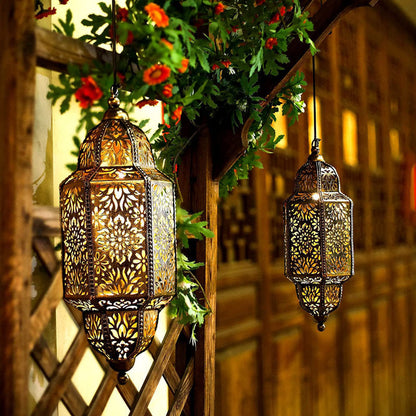 Luxury Baroque Moroccan Style Hollow Projection Lantern