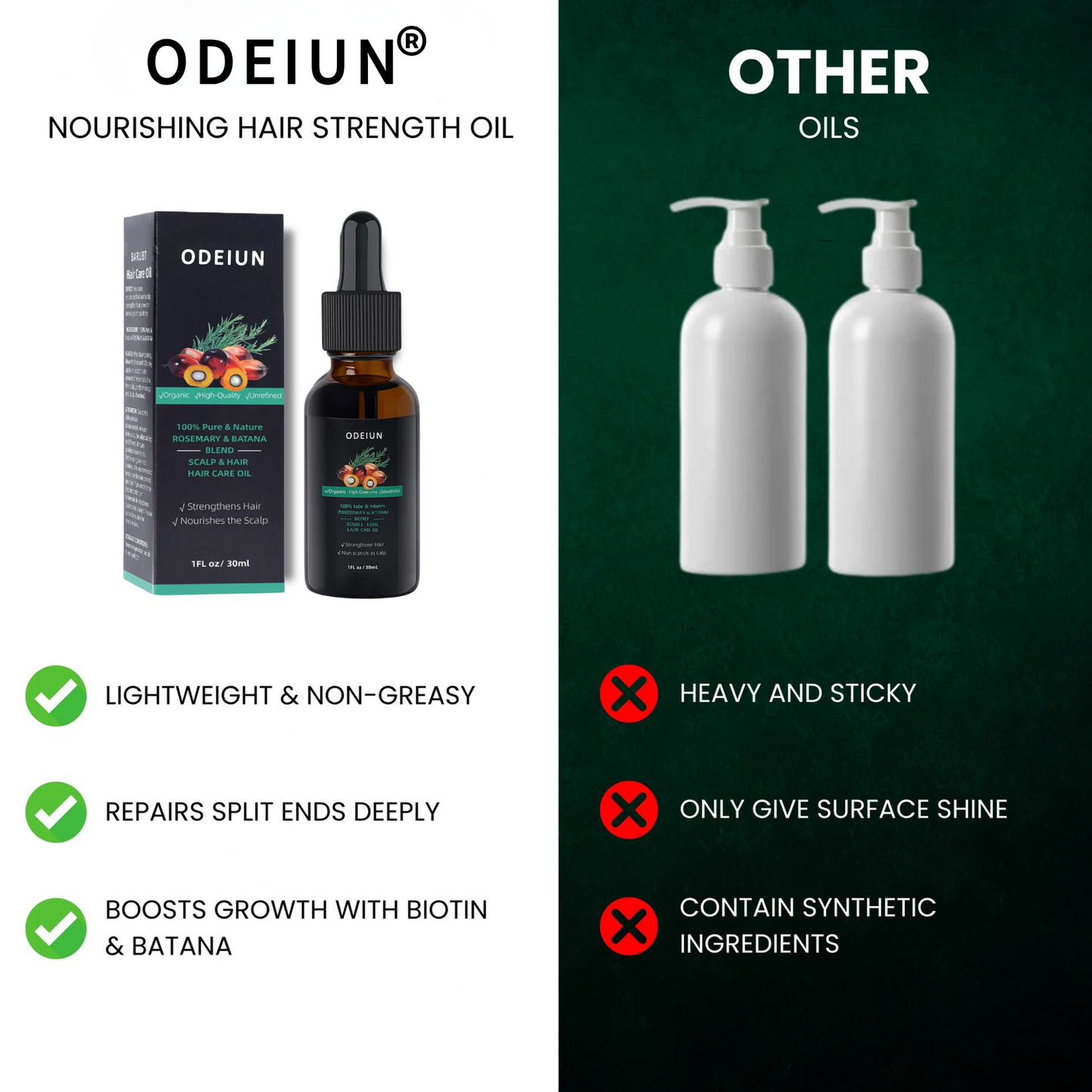 ODEIUN® Nourishing Hair Strength Oil