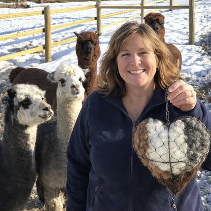 🏆Flash Sale⚡ 50K+ SOLD! Almost Gone-Handmade Alpaca Fiber Bird Nesting Heart-🕊️