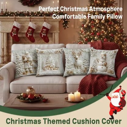 🏆 50K+ SOLD! 🎄 Luxury Christmas Style Pillow Cover – Machine Washable, Wrinkle-Resistant, Durable, Perfect for Living Room, Bedroom, Office & More 🛋️✨