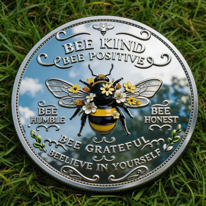 🏆NEW YEAR 60% OFF - Bee Kind Positivity Commemorative Coin 🐝🌼