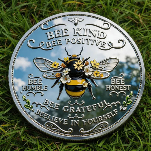 🏆NEW YEAR 60% OFF - Bee Kind Positivity Commemorative Coin 🐝🌼