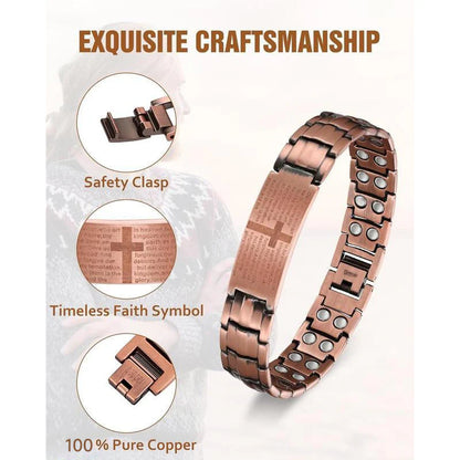 God's Blessing Copper Magnetic Bracelet-Relieve fatigue and promote blood circulation