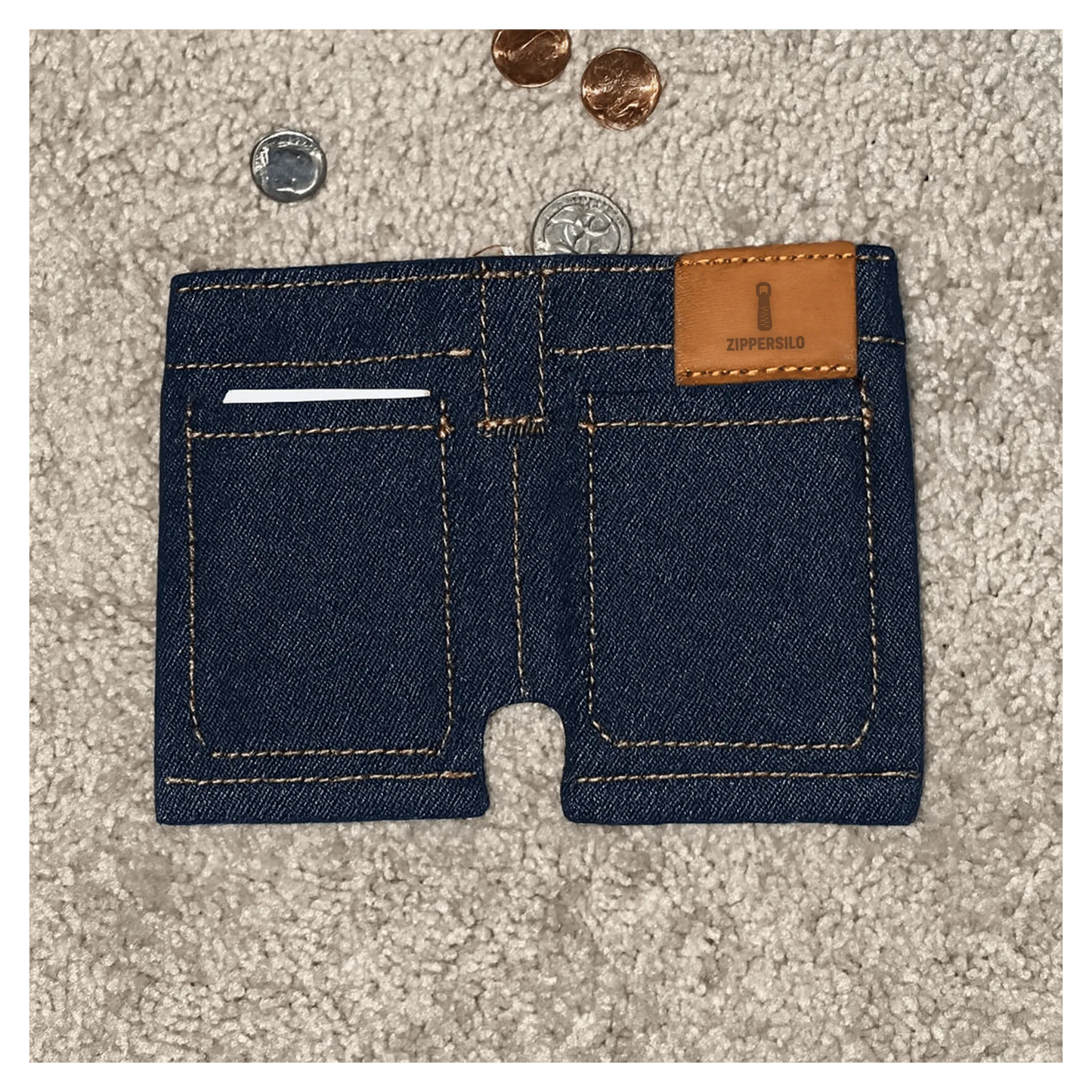 👖💙 Handmade Denim Shorts Wallet – Casual & Chic