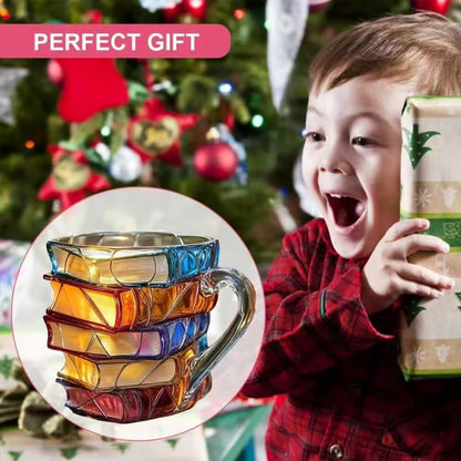 🔥Hot Sale 49% off🌟Novelty 3D Painted Book Mug— Where Literature Meets Art in Your Morning Routine 📚☕