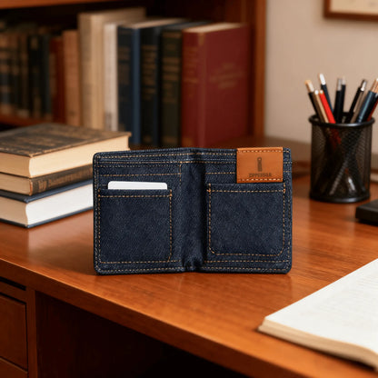 👖💙 Handmade Denim Shorts Wallet – Casual & Chic
