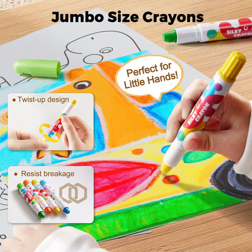 Twist Crayons: The Ultimate Mess-Free Art Set for Kids 🎨 - Full certification (EN71 ASTM CPC)