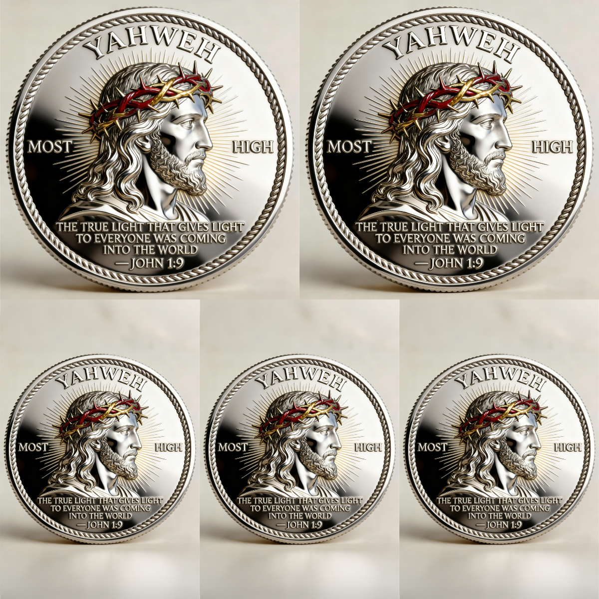 🏆Flash Sale 60% OFF - 🙏“Yahweh – The Living Light” Faith Commemorative Coin