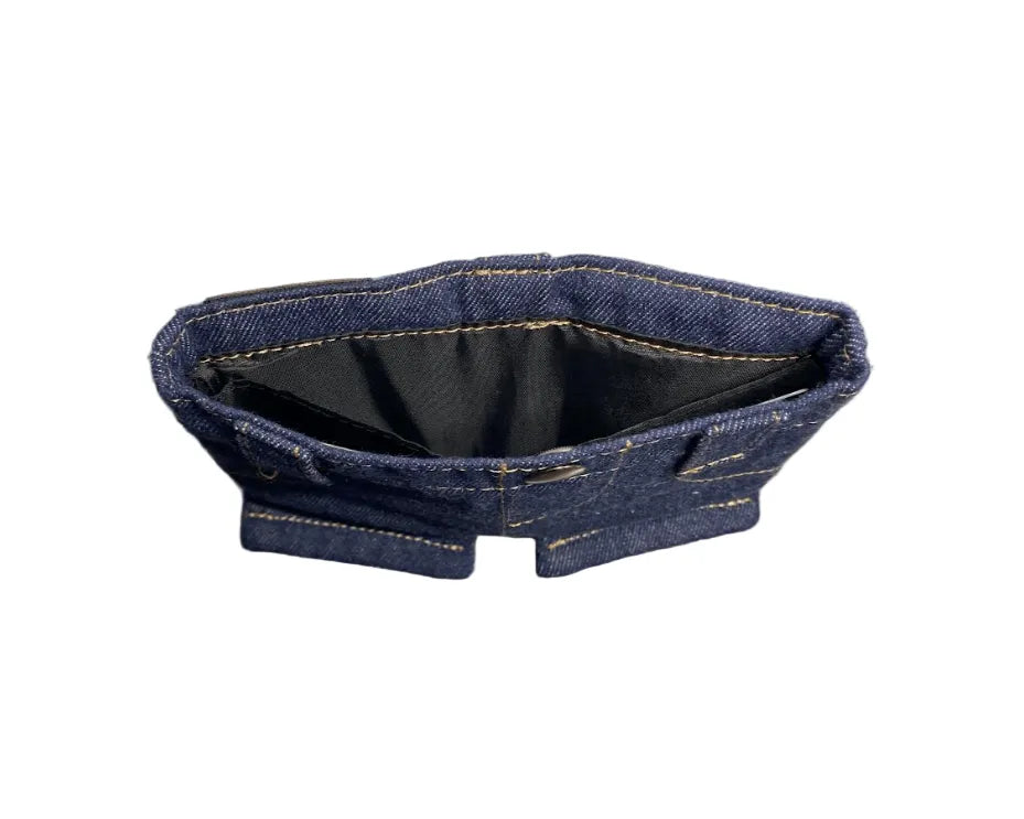 👖💙 Handmade Denim Shorts Wallet – Casual & Chic