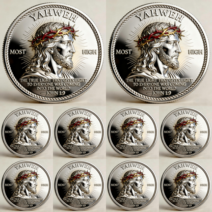🏆Flash Sale 60% OFF - 🙏“Yahweh – The Living Light” Faith Commemorative Coin