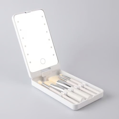 💖💖Travel Makeup Brush Set with LED light