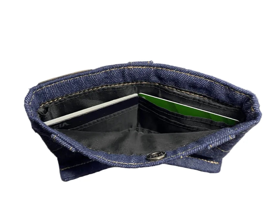 👖💙 Handmade Denim Shorts Wallet – Casual & Chic