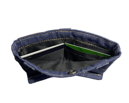 👖💙 Handmade Denim Shorts Wallet – Casual & Chic