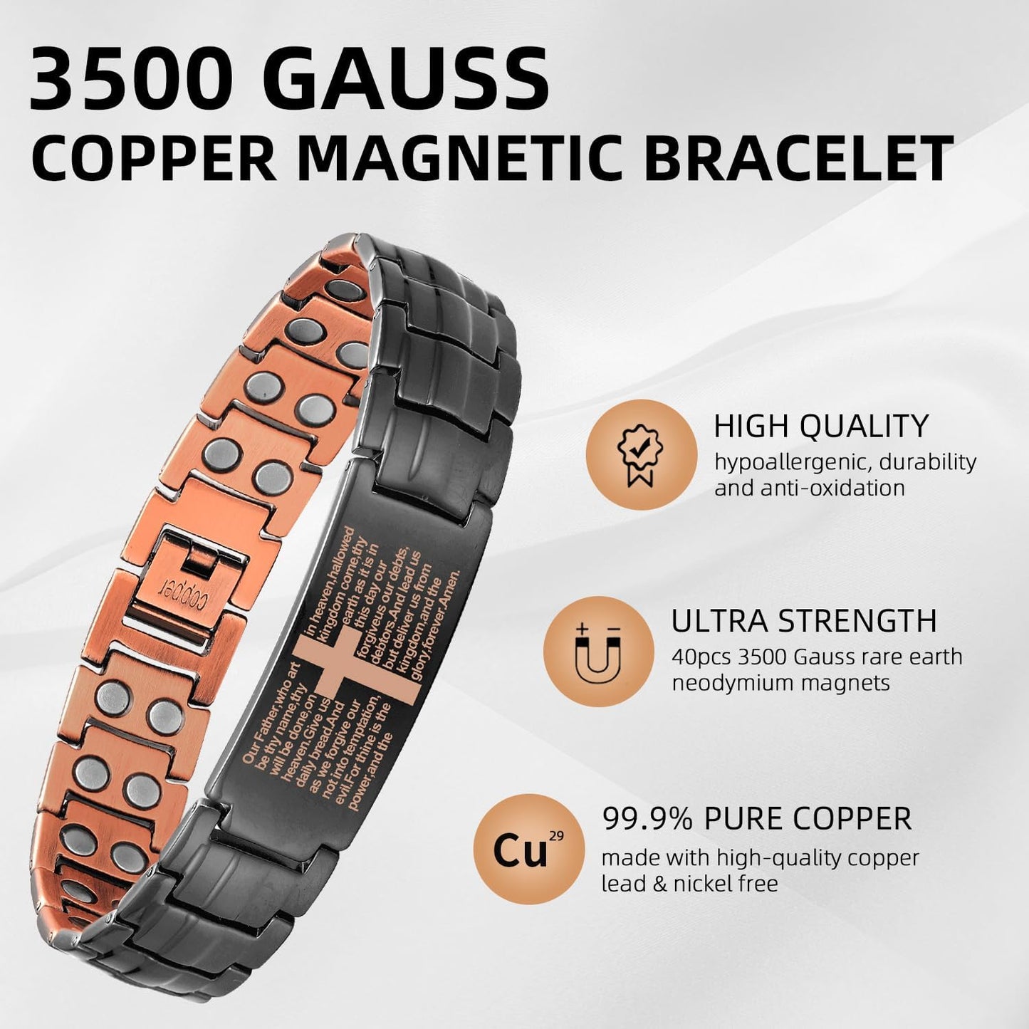 God's Blessing Copper Magnetic Bracelet-Relieve fatigue and promote blood circulation
