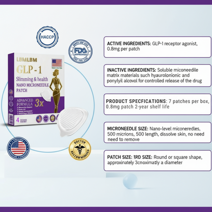 LBMLBM™ NIDDK-Tirzepatide Slimming & health NANO MICRONEEDLE PATCH