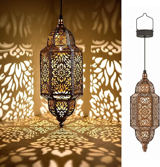 Luxury Baroque Moroccan Style Hollow Projection Lantern