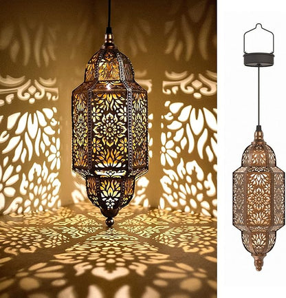 Luxury Baroque Moroccan Style Hollow Projection Lantern