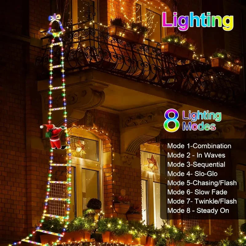 🎅Christmas Flash Deal 🎁 65% OFF ✨ Christmas Decorative Ladder Lights – 4-in-1 Glowing Ladder That Shines Bright!