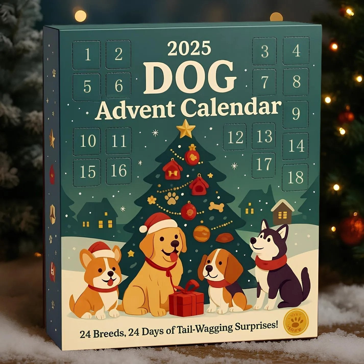🐕 Koirien Adventtikalenteri 2025 - 24 Jouluista Koirakoristetta | Lahja Koiranystäville 🎄