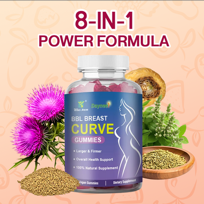 BBL Breast Curve Gummies - Dietary Supplement for Breast Enlargement