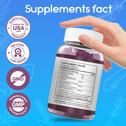 🍑 Maca Plus Gummies (1500mg) | Dietary Supplement for Hips Enlargement, Butt Enhancement, and Hormonal Balance