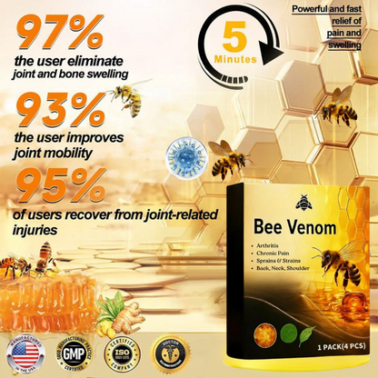 【Last Day Promotion 80% OFF🔥】FDA Official: LBMLBM™ BeeVenom Joint Relief Patch – Arthritis Pain Relief, Anti-Inflammation & Mobility Support（Zero Pain | 24/7 Comfort | Natural Healing）🔥🎁