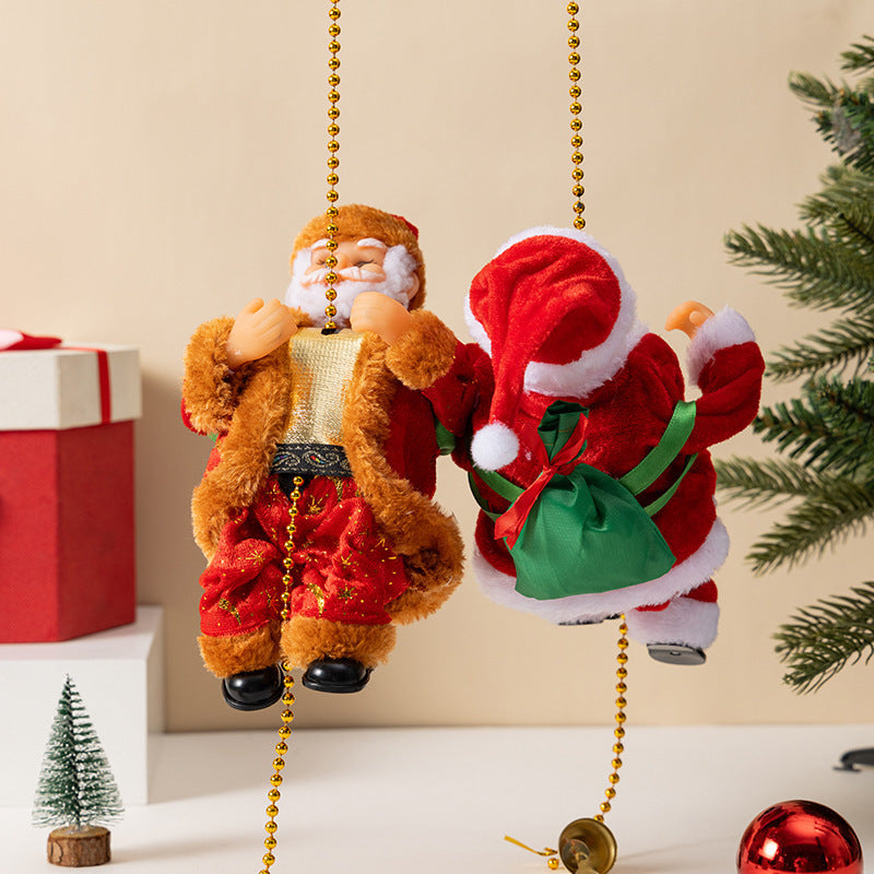 🎅Electric Bead Climbing Santa Claus Musical Toy