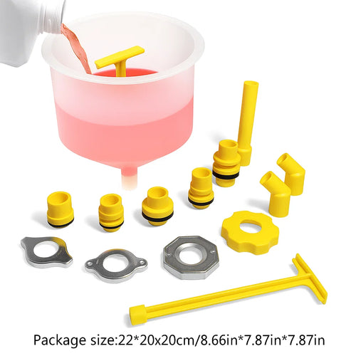 🔥Engine Oil Funnel Set, 1.36 Qt Automotive Oil Funnel Kit
