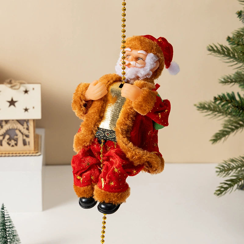 🎅Electric Bead Climbing Santa Claus Musical Toy