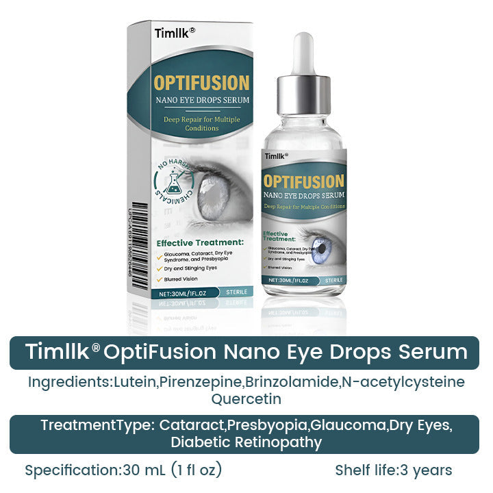 𝗧𝗶𝗺𝗹𝗹𝗸® OptiFusion Nano Eye Drops Serum - Nano-Technology Eye Drops for Root Cause Vision Repair