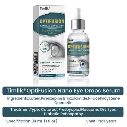 𝗧𝗶𝗺𝗹𝗹𝗸® OptiFusion Nano Eye Drops Serum - Nano-Technology Eye Drops for Root Cause Vision Repair
