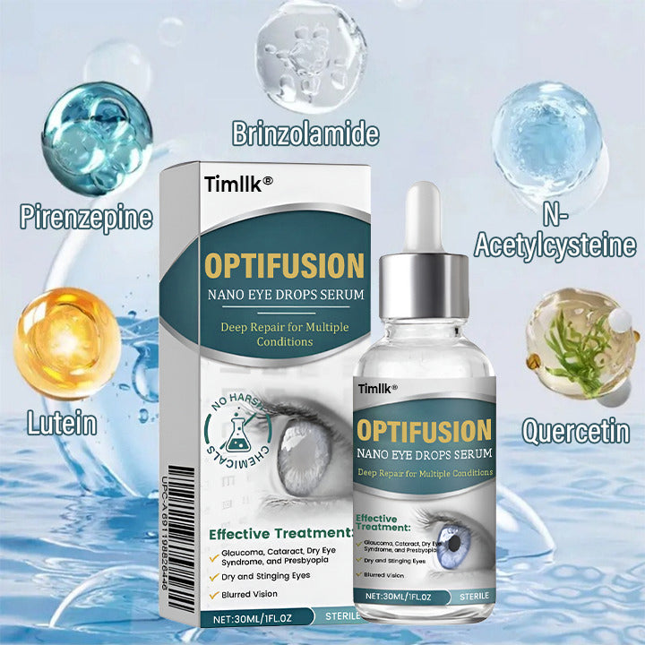𝗧𝗶𝗺𝗹𝗹𝗸® OptiFusion Nano Eye Drops Serum - Nano-Technology Eye Drops for Root Cause Vision Repair