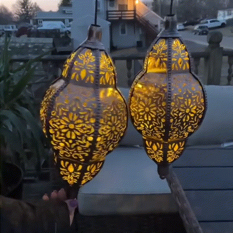 Luxury Baroque Moroccan Style Hollow Projection Lantern