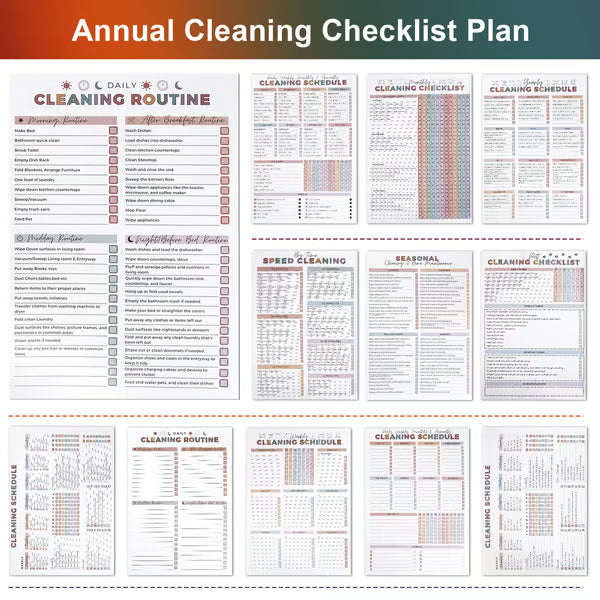 Household Daily Cleaning Schedule Planner