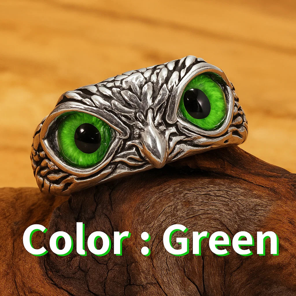 🦉Handcrafted · The Owl’s Eye Bearing Millennia of Wisdom