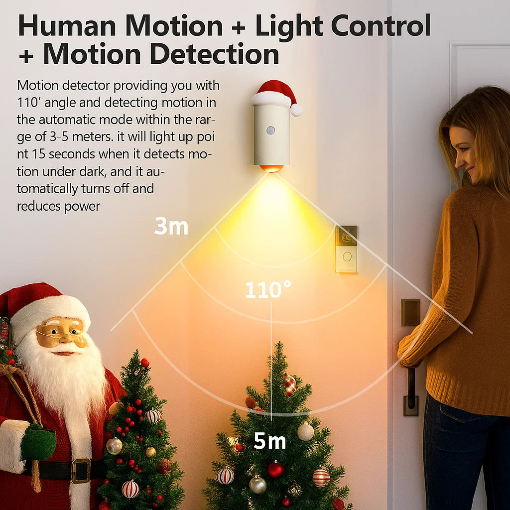 🎄 Christmas Magic: Your Smart Sensor Night Light!