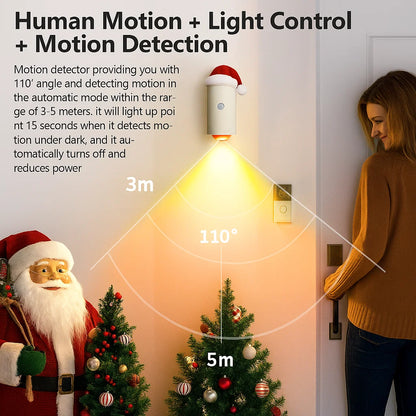 🎄 Christmas Magic: Your Smart Sensor Night Light!