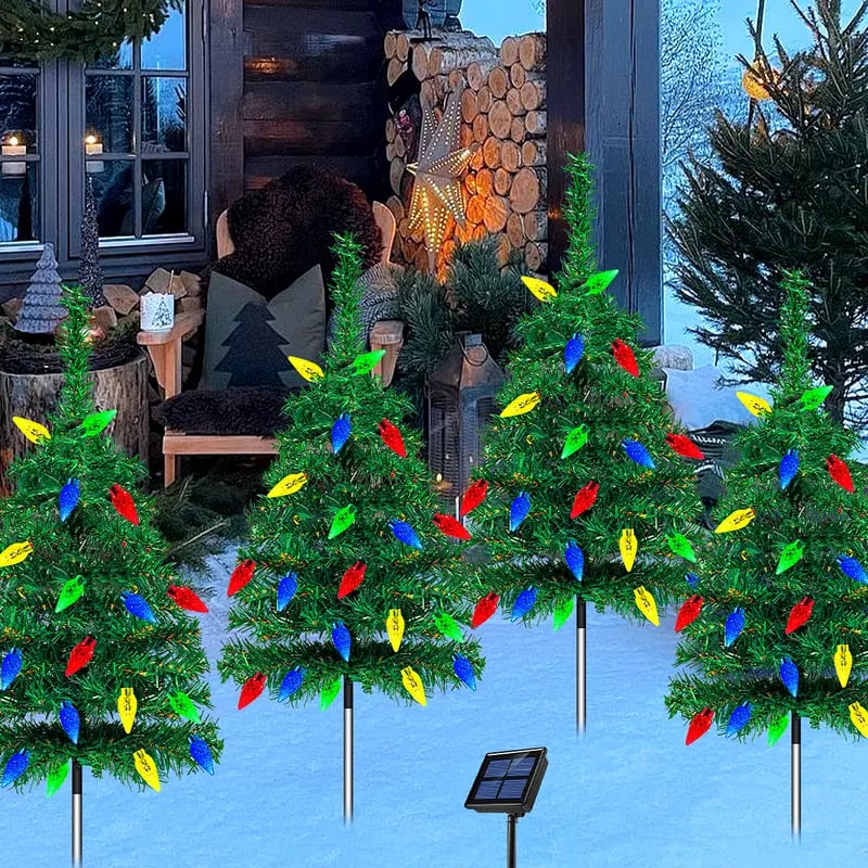 🎄Christmas Flash Deal 🎁 4-in-1 Aurora Haven Solar Powered Christmas Tree