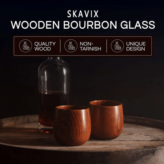Final 3 Hours: 49%OFF🍺Handmade and Charred Drinking Vessel -Original Wooden Bourbon Drinking Glass