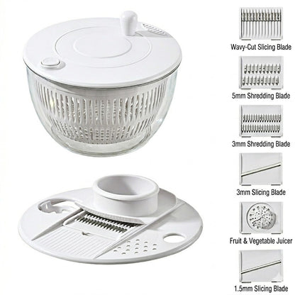 Large Capacity Multi-Function Salad Spinner
